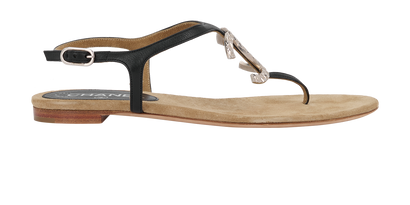 Chanel CC Sandals, front view