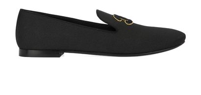 Chanel CC Smoking Slippers, front view