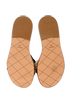 Chanel Pearl Rope Slides, top view