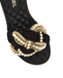 Chanel Pearl Rope Slides, other view