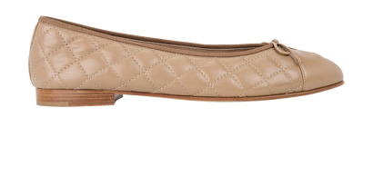 Chanel CC Quilted Ballet Pumps, front view