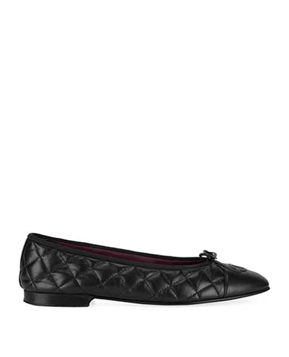 Chanel Quilted Ballerinas, front view