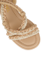 Chanel Intertwined Leather Chain And Rope Sandals, other view