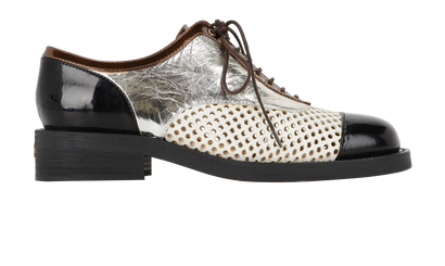 Chanel Lace Up Oxford Shoes, front view