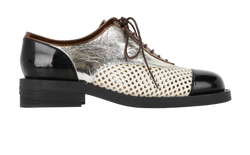 Chanel Lace Up Oxford Shoes - Size Womens 6.5