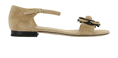 Chanel Camellia Sandals, front view