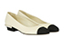 Chanel CC Pearl Ballerina Flats, side view