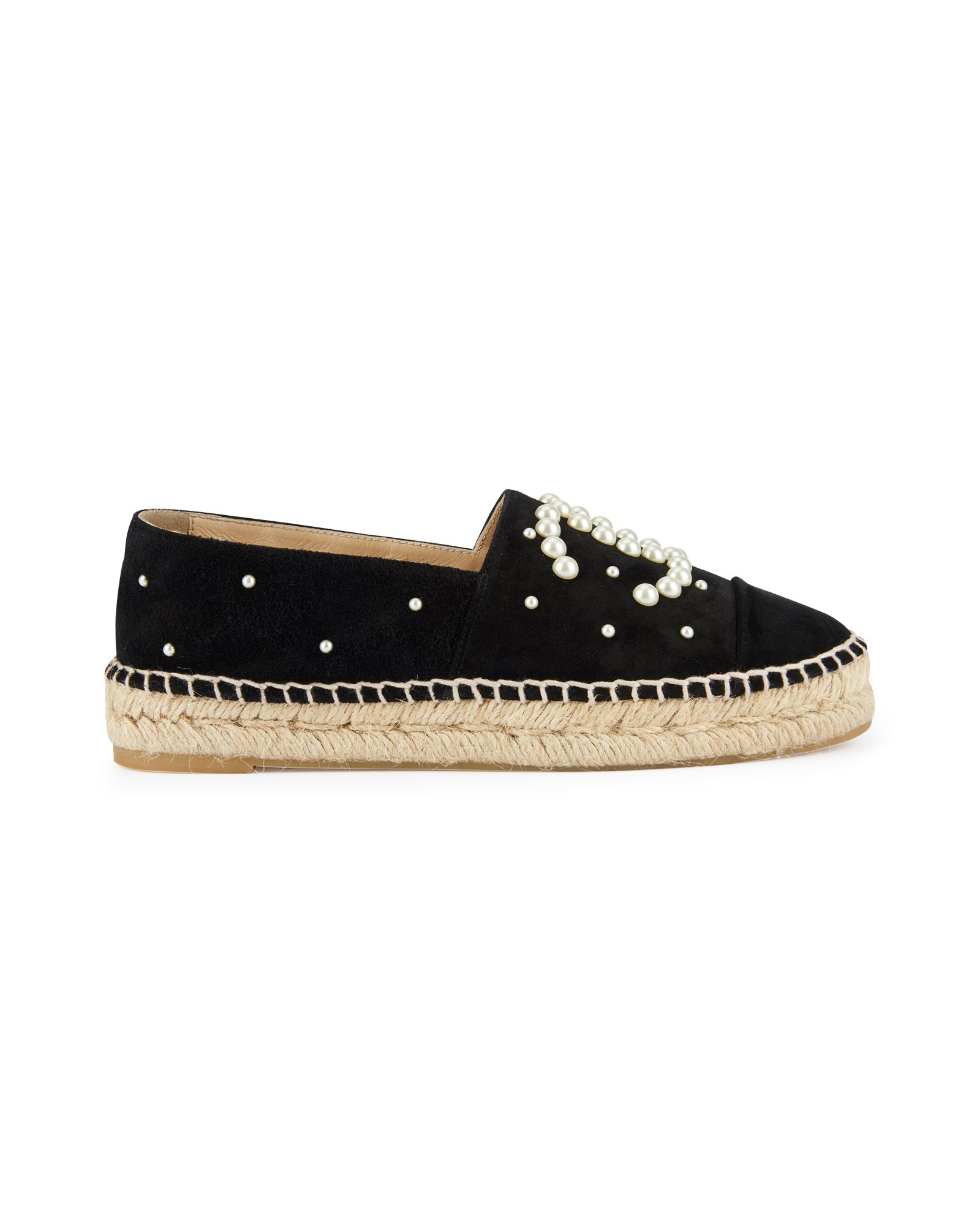 Chanel hotsell pearl espadrilles