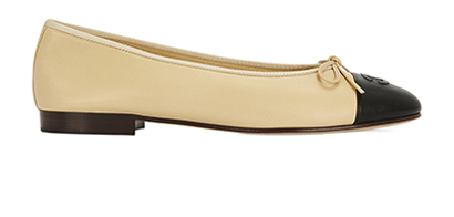 Chanel CC Ballerina Flats, front view