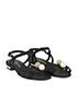 Chanel Pearl Embellished Sandals, side view