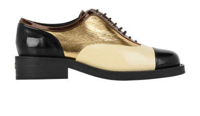 Chanel Lace Up Oxford Shoes, front view