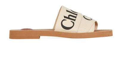 Chloe Woody Flat Slides, front view