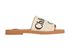 Chloe Woody Flat Slides, front view