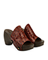 Chloe Platform Clogs, side view