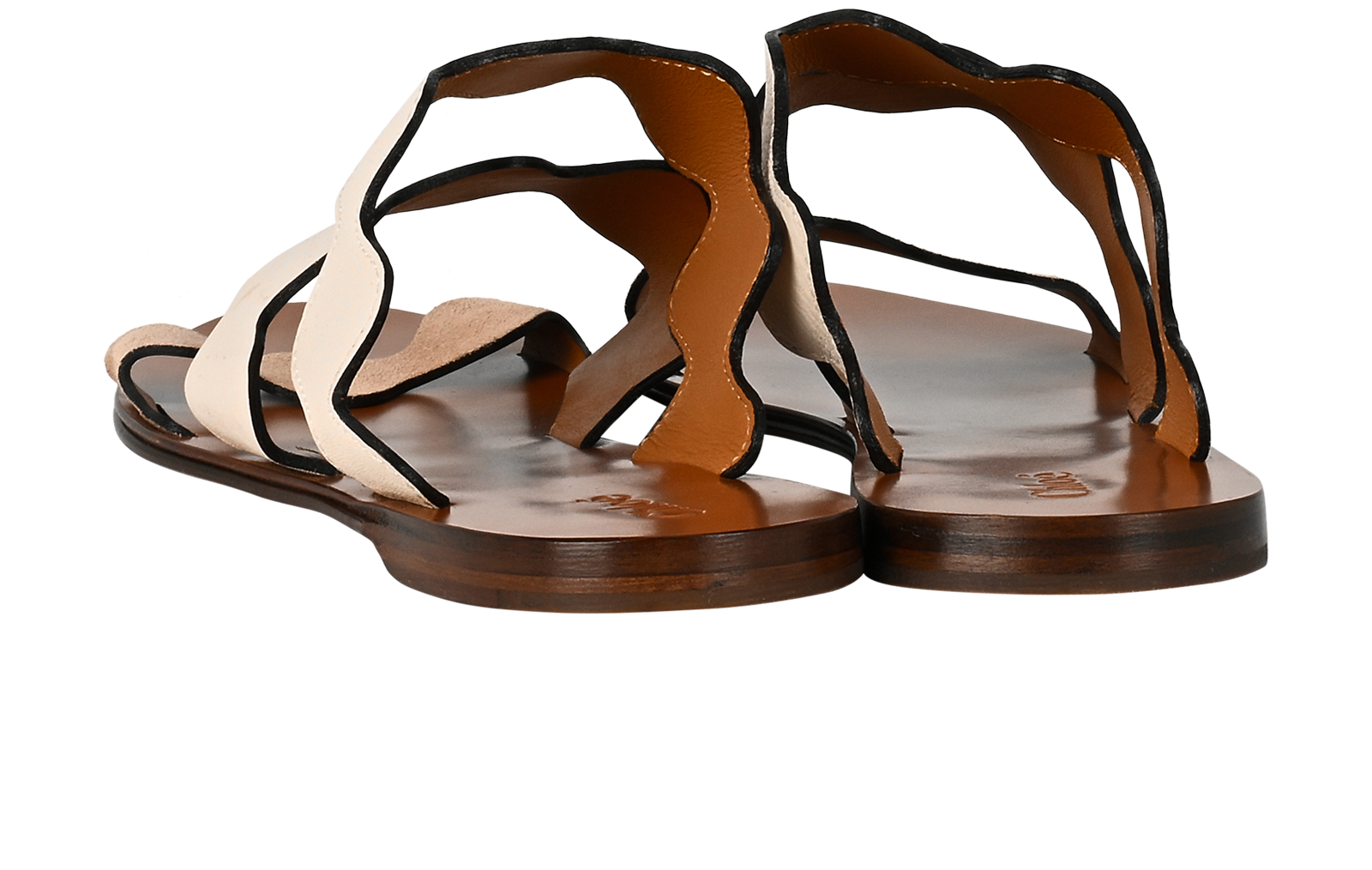 Chloe Lauren Slides, &pound;175, Shoes, Brown, Leather, Back view