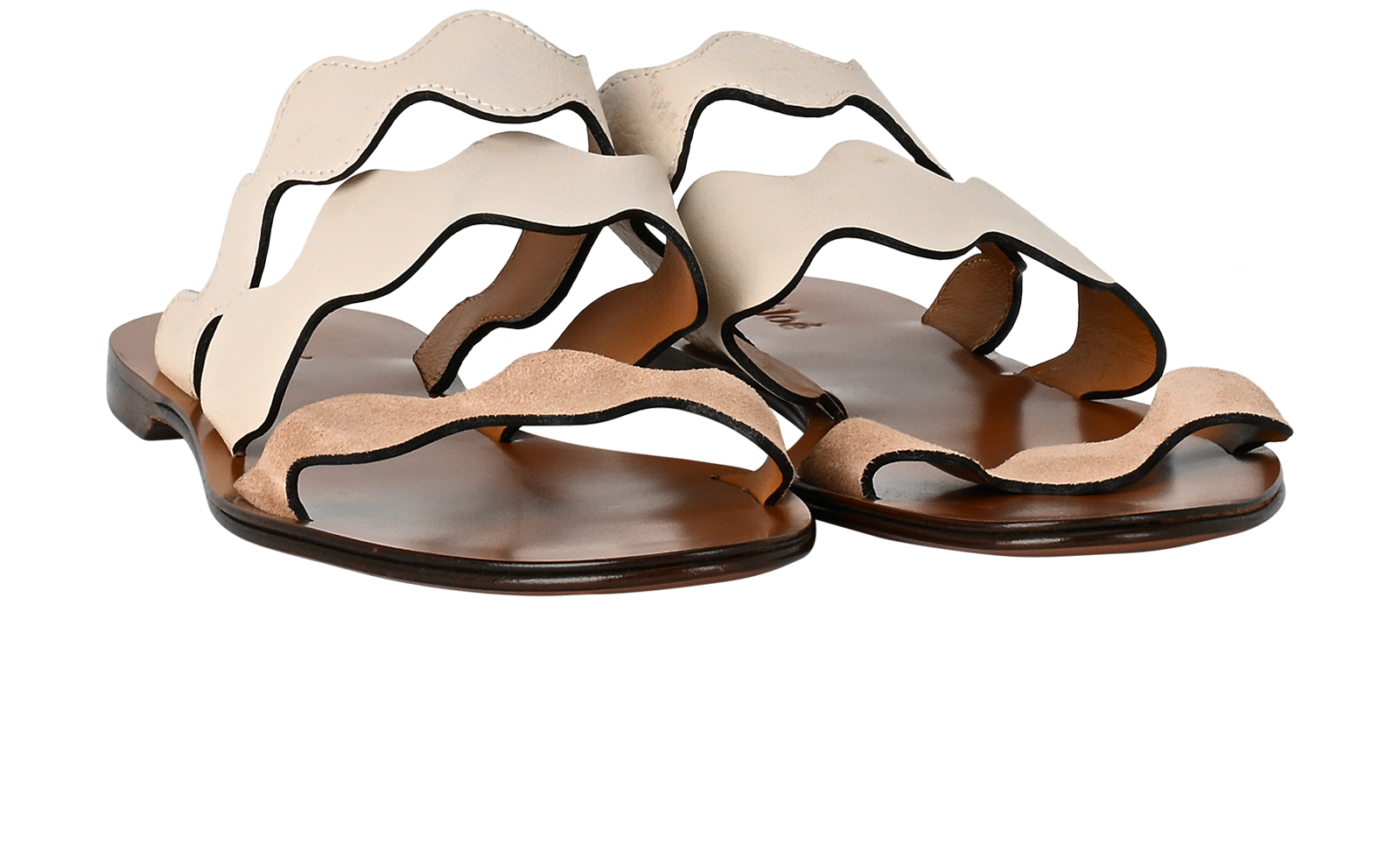 Chloe Lauren Slides, &pound;175, Shoes, Brown, Leather, Side view