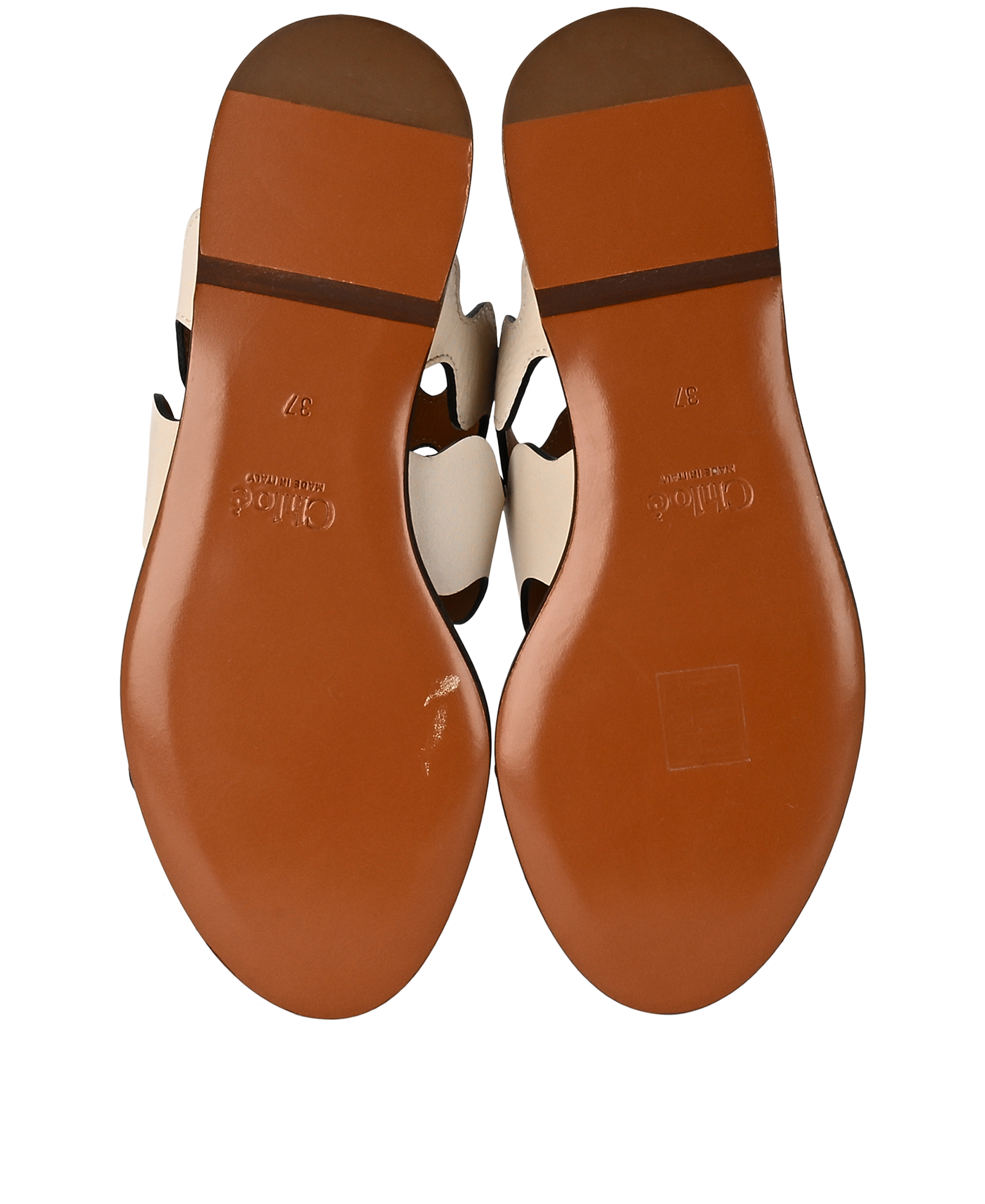 Chloe Lauren Slides, &pound;175, Shoes, Brown, Leather, Top view