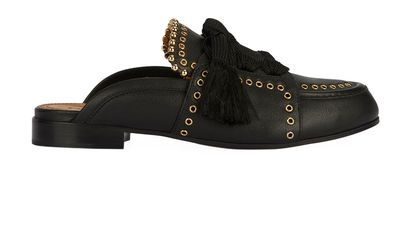 Chloe Studded Harper Mules, front view