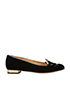 Charlotte Olympia Kitty Embroidered Flats, front view