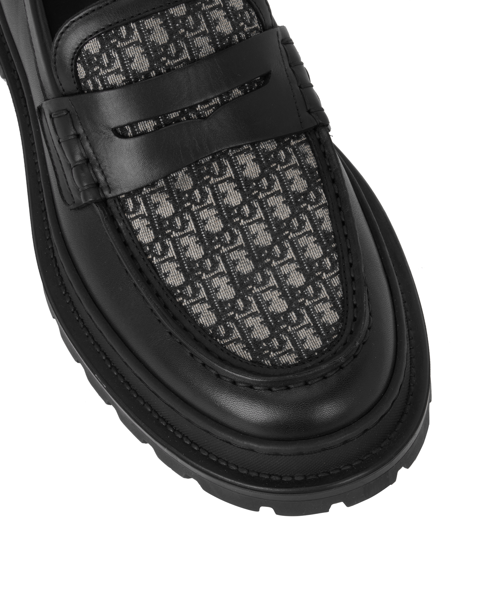 Christian Dior Explorer Oblique Loafers, &pound;420, Shoes, Beige/Black, Leather, Other view