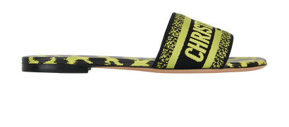Christian Dior D-Way Leopard Slides, front view