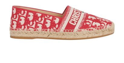 Christian Dior Granville Espadrilles, &pound;450, Shoes, Red, Canvas, Front view