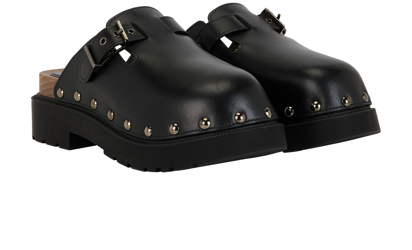 Christian Dior Diorquake Clogs, &pound;350, Shoes, Black, Leather, Side view