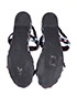 Christian Dior Woven Platform Sandals, top view