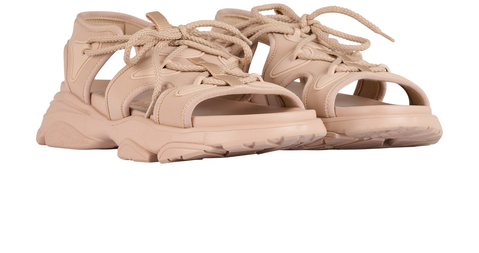 Christian Dior Lace-Up Sandals, &pound;220, Shoes, Pink, Leather, Side view