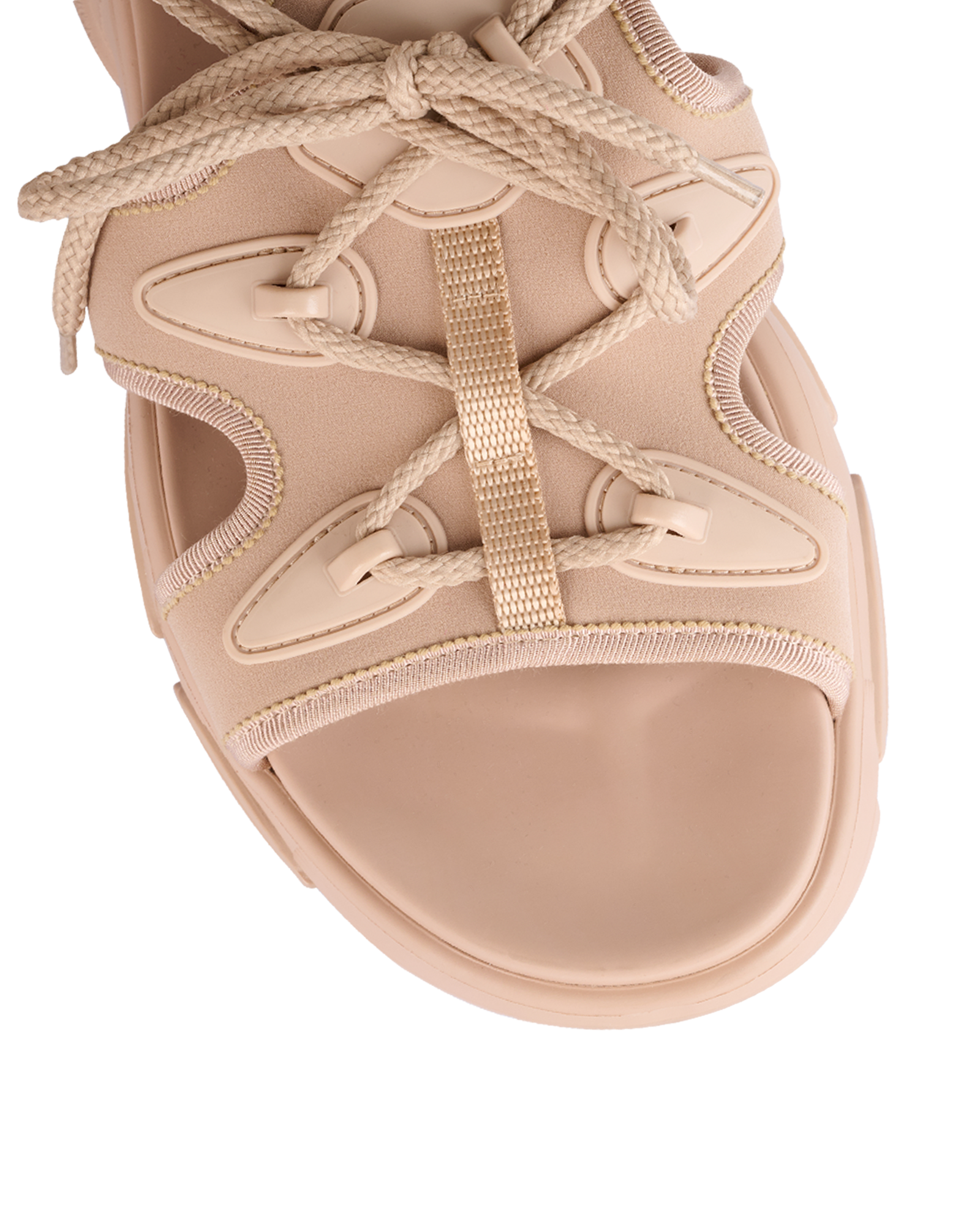 Christian Dior Lace-Up Sandals, &pound;220, Shoes, Pink, Leather, Other view