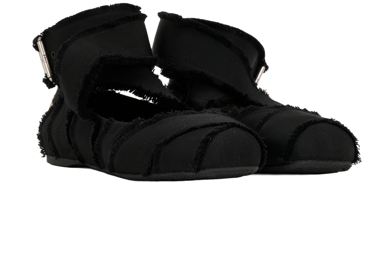 Christian Dior Songe Ballet Flats, &pound;350, Shoes, Black, Canvas, Side view