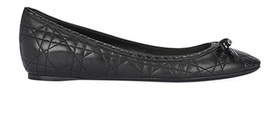 Christian Dior Cannage Ballet Flats, front view