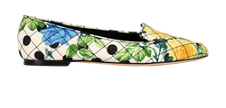Dolce & Gabbana Floral Quilted Ballerinas, Fabric, Multi, DB/B, UK4, 2*