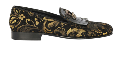 Dolce and Gabbana Brocade Loafers, front view