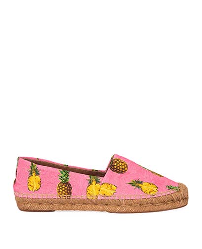 Dolce & Gabbana Pineapple Print-Floral Espadrilles, front view