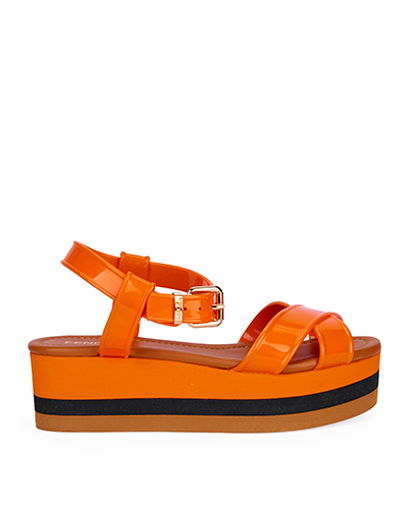 Fendi Platform Strappy Sandals, front view