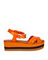 Fendi Platform Strappy Sandals, front view