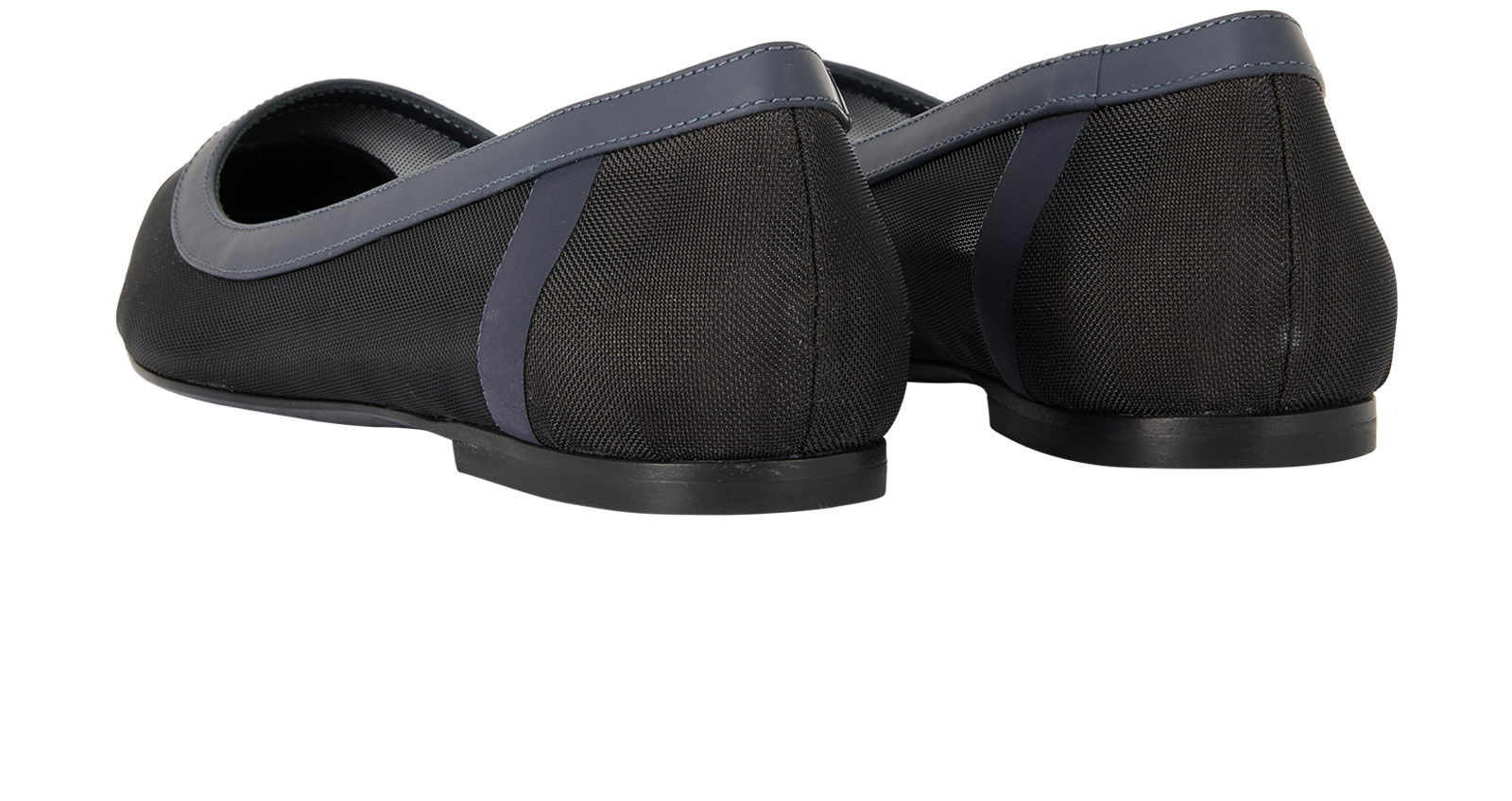 Fendi Point Ballet Flats, &pound;250, Shoes, Navy, Mesh, Back view