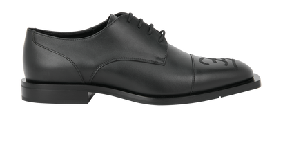 Fendi FF Calligraphy Derby Shoes, front view