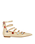 Fendi Flowerland Pointed Flats, front view
