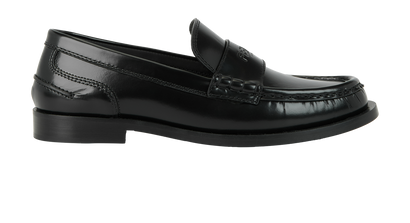 Fendi Logo Loafers, front view