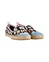 Fendi Logo Espadrilles, £160, Shoes, Black/Blue/White, Fabric, Side view