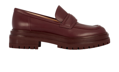 Gianvito Rossi Argo Calf Rubber Sole Loafers, front view