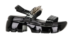 Giuseppe Zanotti Apocalypse Sandals, Patent, Black, UK6, DB, 2*