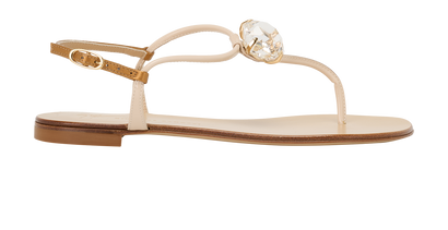 Giuseppe Zanotti Jeleena Sandals, &pound;110, Shoes, Beige, Leather, Front view