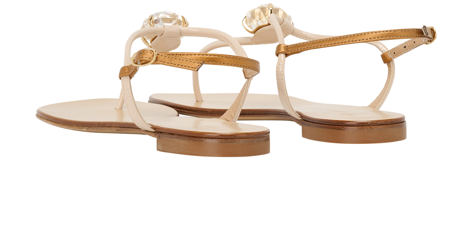 Giuseppe Zanotti Jeleena Sandals, &pound;110, Shoes, Beige, Leather, Back view