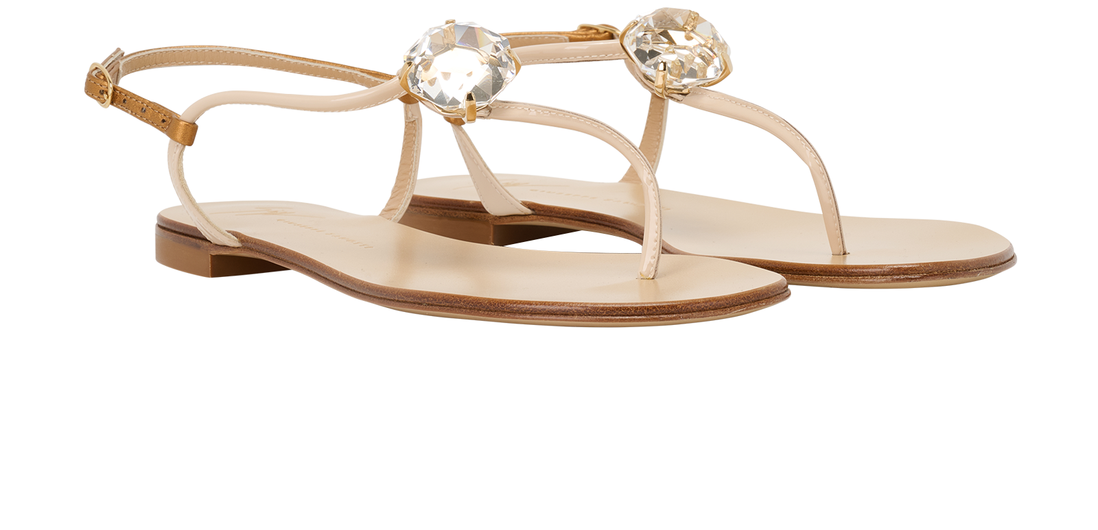 Giuseppe Zanotti Jeleena Sandals, &pound;110, Shoes, Beige, Leather, Side view