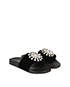 Givenchy Crystal Embellishments Sliders, side view