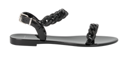 Givenchy Jelly Chain Sandals, Rubber, Black, UK6, B/DB, 3*