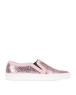 Givenchy Pink Low Skate Glitter Slip-On, Flats - Designer
